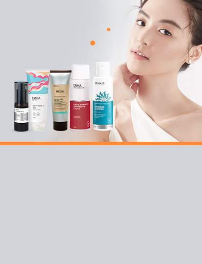 Temukan solusi paling tepat untuk masalah kulitmu bersama ERHA Skincare.