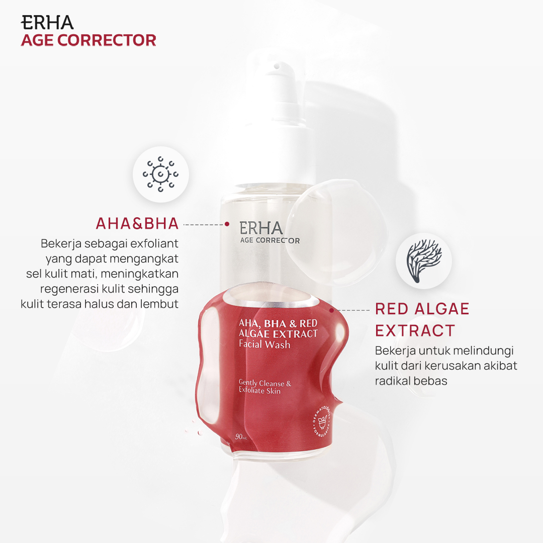 AHA, BHA & Red Algae Extract Facial Wash